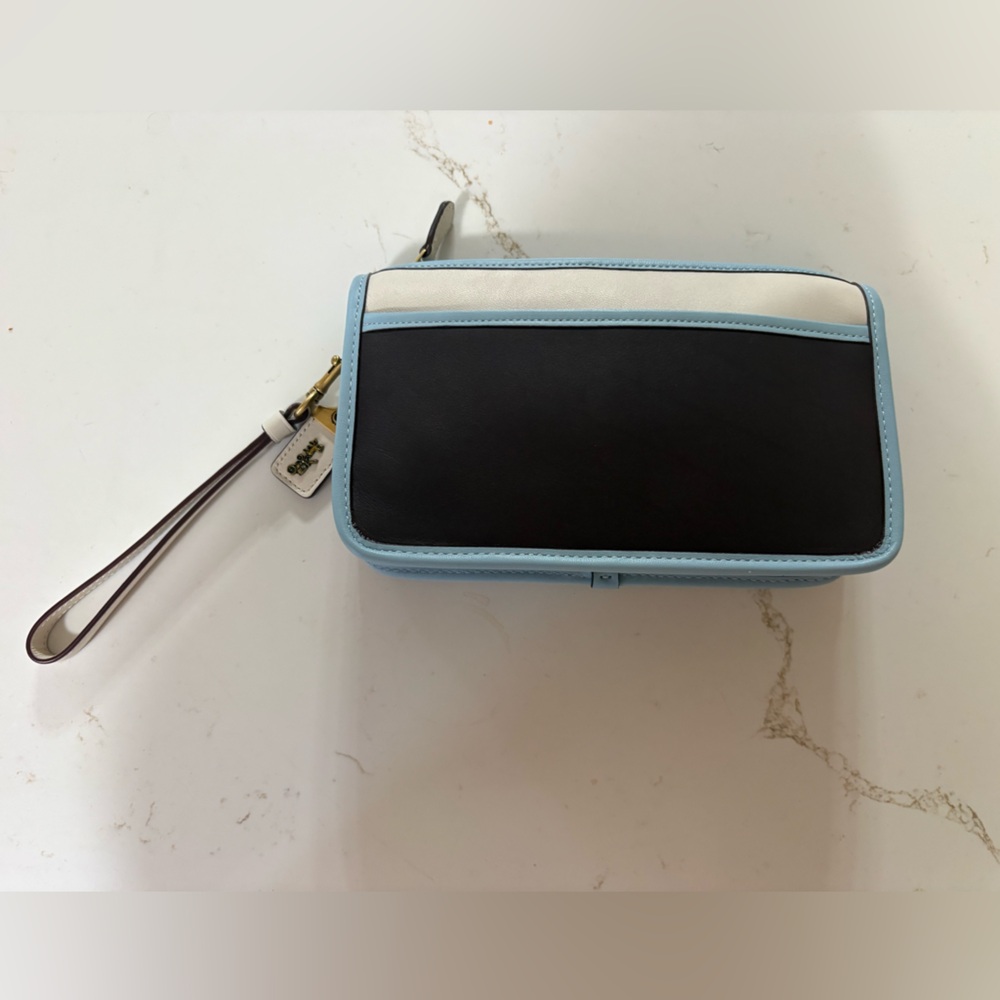 Coach Blue and Purple Wristlet